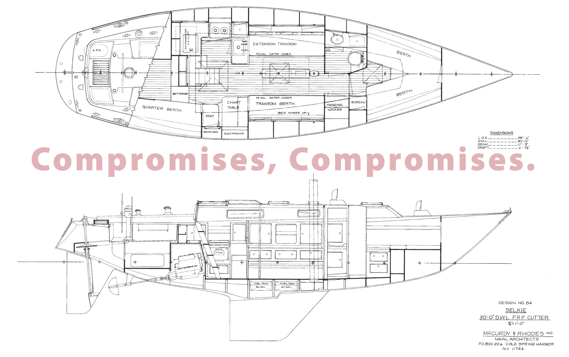 Arrangement plan, kindness of Ian McCurdy, McCurdy and Rhodes Naval 