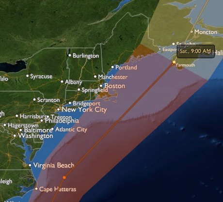 Stormpulse map of Hurricane Earl stormpulse