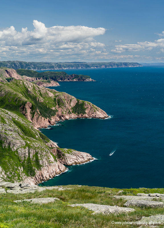 Looking east from the top of the hill above the lighthouse at Francois