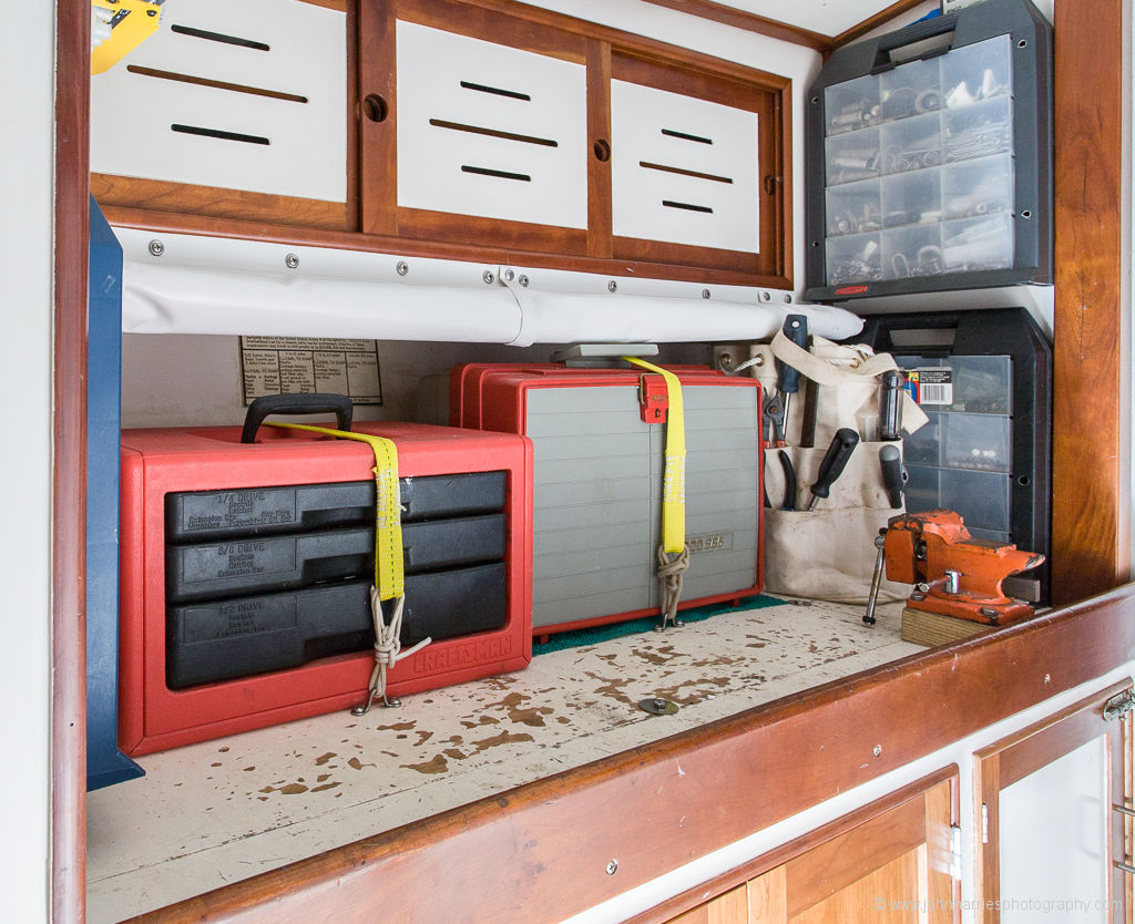 Engine Room storage Boat organization, Sailboat storage, Boat interior