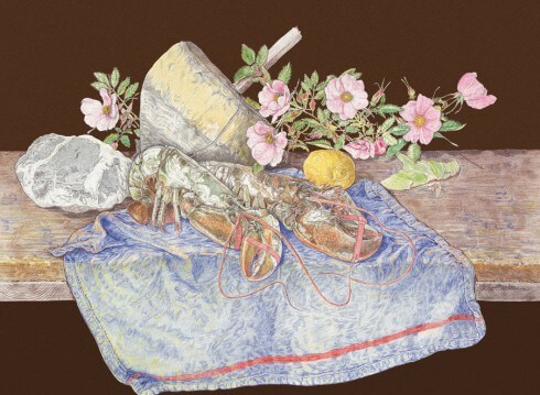 The painting Downeast Still Life by Stephanie Bartron-Miscione Downeast Still Life