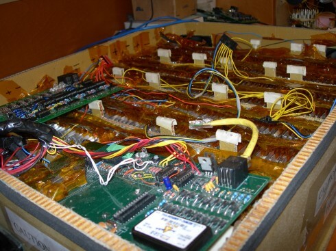 Lithium polymer battery pack of an ISF 5000 olar car The lithium polymer battery pack of an ISF 5000 olar car I worked on in undergrad. This suitcase-sized 35 kilogram pack, with a usable capacity of 5 kWh, is equal to four 8D lead-acids weighing nearly 300 kg.