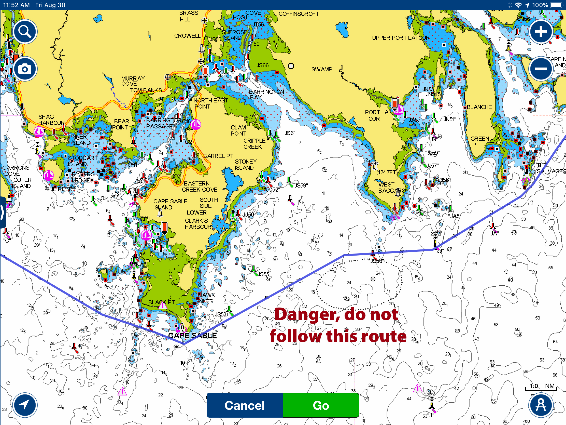 A Useful, But Potentially Deadly, Feature of Navigation Apps and Plotters