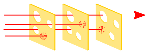 The Swiss Cheese Model of Risk Management